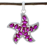 Ellie Multicolor Fairytale Pendant with Gemstone Starfish Multi Stone multicolor Multicolor